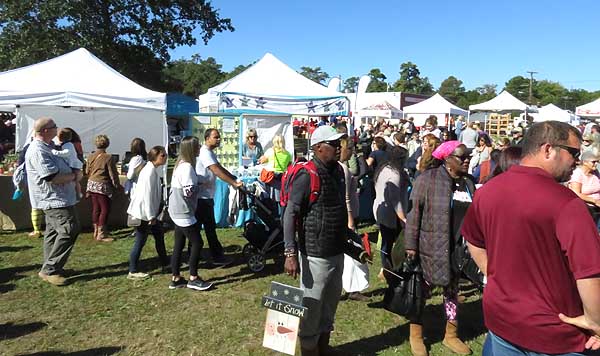 stalls at cranberry festival