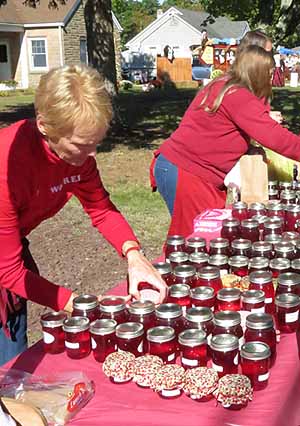 Selection of Cranberry preserves on sale