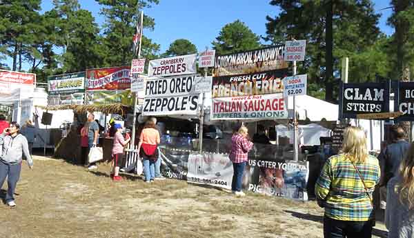 Food vendors at cranberry festival