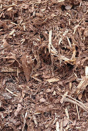 more finely shredded bark, is more suitable for potting mixes