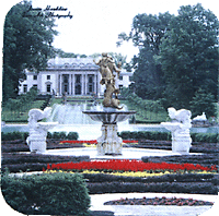 Formal Knott Garden with statues.