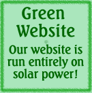 Our website is run on solar power!